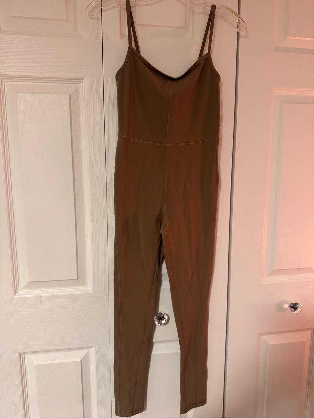 Aritzia tan jumpsuit